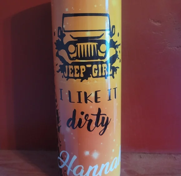 Handmade | Kitchen | I Like It Dirty Jeep Life 2 Oz Tumbler | Poshmark